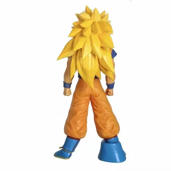 Anime Dragon Ball Z Super Сайян 3 Son Goku PVC Figurka Kolekcjonerska Model Duży Rozmiar Manga Pomnik Zabawki Lalki Prezenty 33 cm  10
