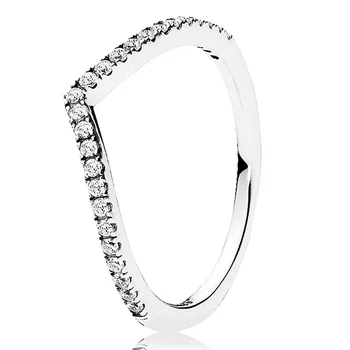 Autentyczne Pragnienie Ze Srebra Próby 925 Połyskujące Niebieskie Z Kryształem Pierścień Dla Kobiet Poprawiny Europa Mody Biżuteria  5