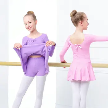 Baletowej Body dla Dziewczynek, Odzież Taneczna dla Dzieci, Słodkie Oddzielne Baletowe Spodenki, Sukienka do Tańczenia  10