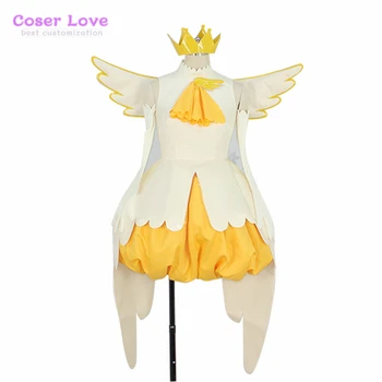 Cardcaptor Sakura Киномото Sakura skorupki Garnitur żółty i biały op2 Cosplay Kostium kostium na Halloween, boże Narodzenie Nowy rok  10