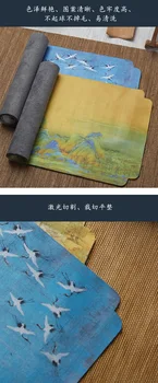 Chiński styl kożuch aksamitna herbaciane ręcznik herbaciarnia Zen materiał wkładki lub herbaty tea mata Kung-fu tea zestaw części zamiennych 20*45 cm  4
