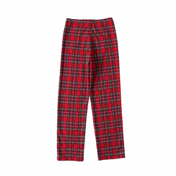 Cienkie Vintage Spodnie w Stylu Angielskim dla dziewczyn, Letnie Biurowe Spodnie Damskie w 2022 roku, z Wysokim Stanem, Damskie Komórkowe Szkockie Spodnie z Nadrukiem, Proste spodnie  10