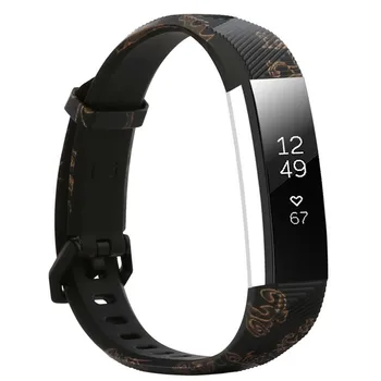 Do Paska Fitbit Alta i Opaski Fitbit Alta HR Band Tracker Inteligentny zegarek z Wzorem Bransoletka Miękki Silikonowy Regulowany Pasek Do Zegarków Correa  10