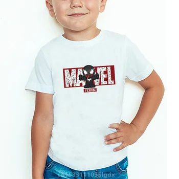 Dziecięca koszulka Marvel, Avengers, Iron Man, Spider-man, Thor, Kapitan Ameryka, Odzież z Nadrukiem Dla chłopców, Letnie dla Dzieci Topy, t-Shirty dla dziewczynek  4
