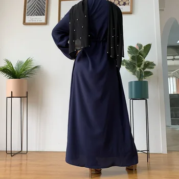 Eid Абаи dla Kobiet Tureckie Suknie Muzułmańskie Дубайские Абаи Kimono Marokańska Kaftan Hidżab Kaftan Strój Islamski Odzież Vestidos Szlafrok  10