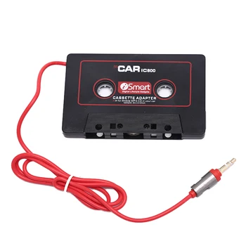 Gorąca wyprzedaż 110 cm Uniwersalny Adapter Kasety audio 3,5 mm jack Black Car Audio Stereo Kasetowy Adapter Do Telefonu, MP3 Odtwarzacz CD  4