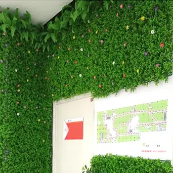 LeKing 40*60 cm Zielona Realistyczna Trawa Sztuczna Roślina Plastikowa Ozdoba Podwórka Ogrodu Dekoracja Domu Weselnego Balkonu 2 Kolory  5