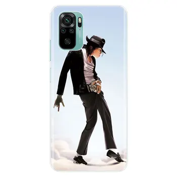 Na zawsze Michael Jackson Pokrowiec Silikonowy do Telefonu Xiaomi Redmi Note 10 9 Pro Max 10S 9S 8T 8 8A 9 9A 9C NFC 9T 7 Miękki Futerał  10