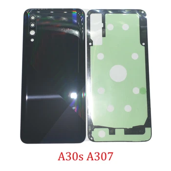 Nowa Tylna Pokrywa Telefonu Samsung A30S A307 A307F A307G A307FN, Oryginalna Tylna Pokrywa Baterii z Klejem do obiektywu kamery  10