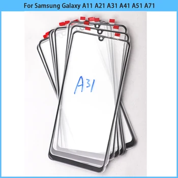 Nowy Samsung Galaxy A11 A21 A31 A41 A51 A71 Dotykowy Ekran LCD-Wyświetlacz Przedni Gwint Obiektyw Szklany Panel Dotykowy Szklana Pokrywa Wymienić  1