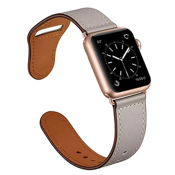 Pasek ze skóry Dla Apple watch band 44 mm/40 mm 42 mm/38 mm pulseira pasek do zegarka iwatch Apple watch bransoletka 5 4 3 se 6 7 41 45 mm  10
