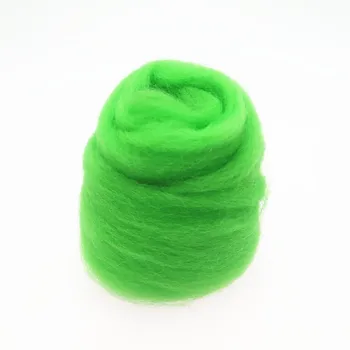 Płaszcz z Włókna Serii 66S Zielonego Koloru dla Acicular Filcowania na Mokro Filcowania Filcowanie Wełny Ręcznie Spinning DIY Craft Materiały  5