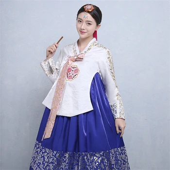 Sukienki Damskie Hanbok Korea Moda Starożytne Ślubne Garnitury Tradycyjna Azjatycka Pałac Cosplay Sceniczna Odzież  10