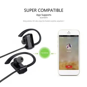 Słuchawki Bezprzewodowe Bluetooth kompatybilne Słuchawki Muzyczny zestaw Słuchawkowy do Gier Głośnomówiący z Mikrofonem dla iphone Słuchawki Huawei  5