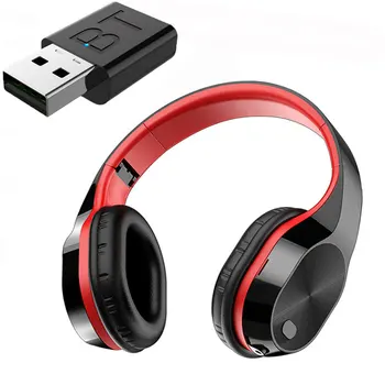 Słuchawki bezprzewodowe Mikrofon zestawu Słuchawkowego Bluetooth Telewizor PC Tablet do Gier Słuchawki Bluetooth Nadajnik TF Karta Muzyka Słuchawki Stereo  10