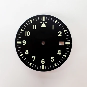 Tarcza zegara 28,5 mm 29 mm 33 mm C3 zielone światło BGW9 świecące dial części zamienne do godzin NH35 mechanizm z własnym części zamienne do naprawy dial tuńczyka  10