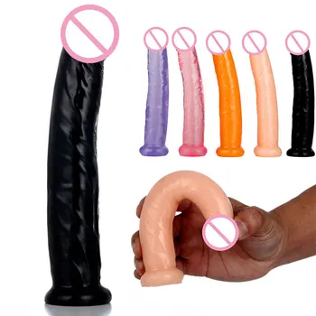 Wibrator Realistyczny Wibrator Analny Miękki Galaretowatą Penis Męski Członek Damska Masturbacja Zabawki Erotyczne Dla Dorosłych Sex Zabawki Dla Kobiet Dildo Sexshop  10