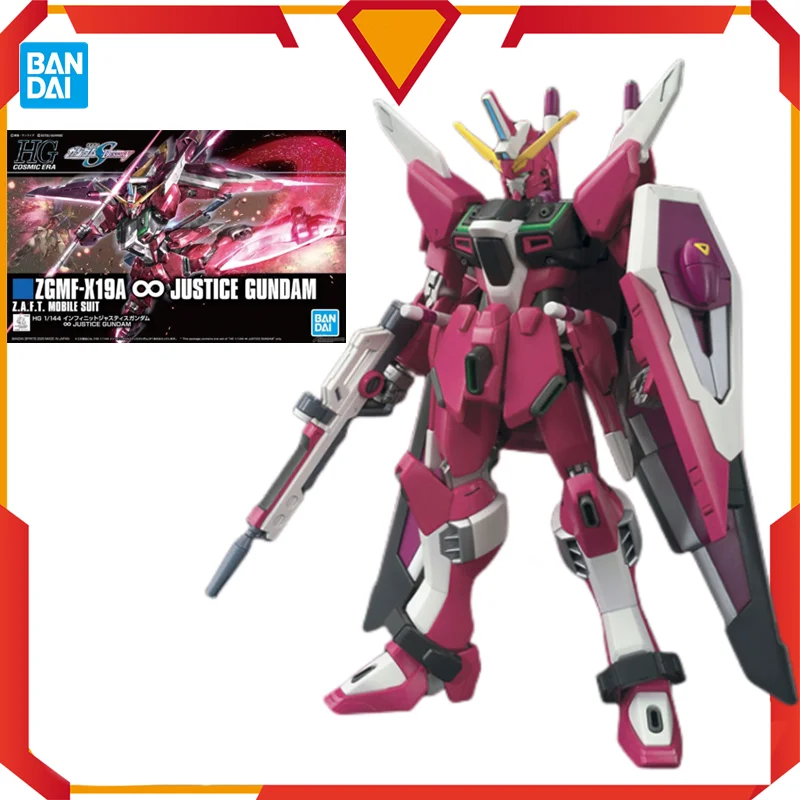 W przypadku Bandai Oryginał HGCE 231 1/144 ZGMF-X19A Justice Gundam SEED Joint Ruchoma Figurka Kompletny Model Kolekcjonerskie Zabawki