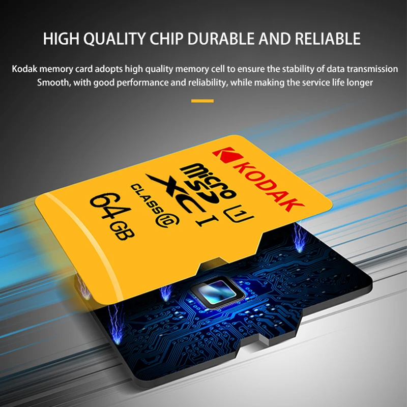 Karta pamięci Flash KODAK U1 128 GB, 64 GB, 32 GB, 16 GB Micro SD card High Memoria Micro SD / TF/SD Karta Klasy 10 tarjeta de